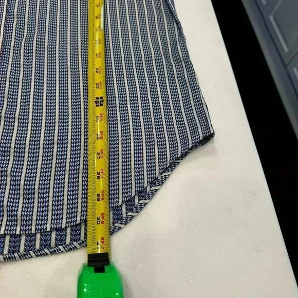 Robert Graham Mens Button Down Shirt Multicolored  Striped Flip Cuff Size Large - Picture 13 of 13